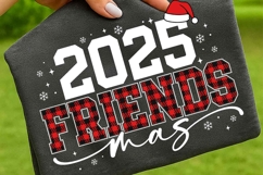 Friendsmas 2025 SVG PNG | 2025 Christmas Crew Shirt Design Product Image 1