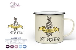 Mein Bluttyp ist Kaffee SVG Product Image 1