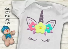 Unicorn head SVG/DXF/PNG/EPS/JPG/PDF Product Image 2