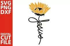 Jesus svg, Christian svg, Bible svg, God, sunflower vector Product Image 2