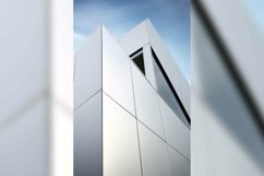 Commercial Aluminium Building Fascia Logo Signage Mockup Product Image 1