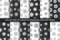 Vector seamless coronavirus patterns Product Image 1