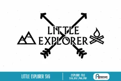 Little Explorer Svg | Baby Svg | Camping Svg | Camper Svg Product Image 1