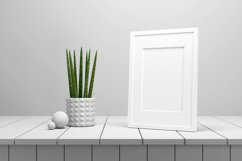 Frame mock up on wooden background. Product Image 2