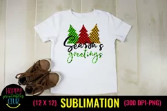 Season's Greetings Christmas Sublimation I Holiday Design Product Image 2