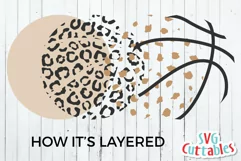Basketball SVG | Leopard Print Basketball | Shirt Design Product Image 3