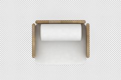 Isometric Arm Chair 3D isolated render Product Image 1