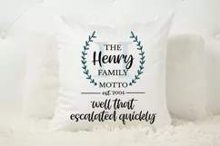 Monogram Family Sign - Family Motto Product Image 3