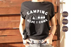 Camping Here I Come SVG PNG Sublimation |Family Vacation Product Image 2