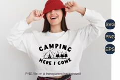 Camping Here I Come SVG PNG Sublimation |Family Vacation Product Image 3