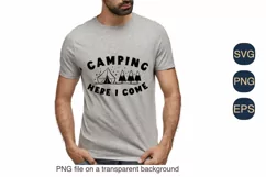 Camping Here I Come SVG PNG Sublimation |Family Vacation Product Image 4