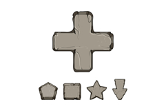 Stone game elements for user interface design Product Image 1