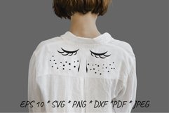Woman face SVG. Freckles SVG. Cut file Design Product Image 1