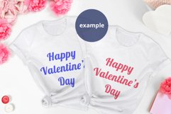 Valentine's day 2 White t-shirts Mockup PSD, T-shirt mockup Product Image 2