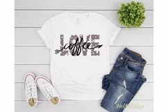 Love Coffee svg, Distressed svg, Grunge svg, Coffee lover Product Image 3