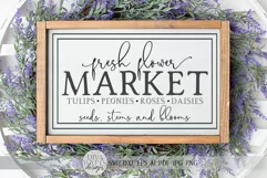 Fresh Flower Market SVG | Farmhouse Spring SVG | dxf and mor Product Image 5