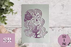 Day of the dead svg | card & vinyl cutting | Sugar skull svg Product Image 4