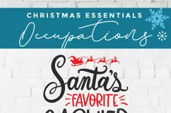Christmas cashier svg, a Santa's favorite cashier svg file Product Image 4