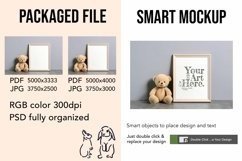 Wooden Frame Smart Mockup PSD &amp; JPG Template Graphic Product Image 2