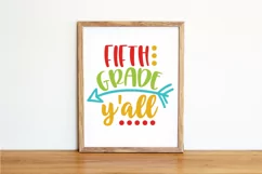 Fifth Grade Y'all SVG Cut File - Back to School SVG DXF EPS Product Image 4