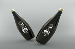 Wine Two Bottle Mockup Product Image 1