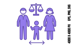 Colored Custody Icon Product Image 1