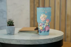 Spring sublimation design. Skinny tumbler wrap design. Product Image 8