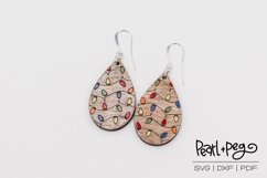 Strung Lights Drop Laser Engraved Earring Download Product Image 2