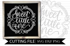 Sweet Little One Nursery Design - Hand lettered SVG Product Image 1