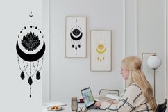 Moon svg Lotus mandala clipart Moon phases svg Crescent moon Product Image 5