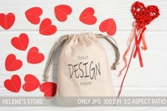 Valentines day gift sack Mockup, Blank Gift Bag Mock up, jpg Product Image 1