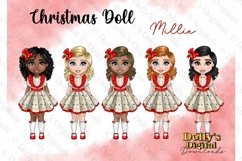 Christmas Toddler Girl with sleigh and Christmas tree bundle Product Image 2