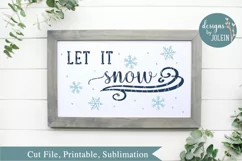 Let it snow SVG, png, eps, sublimation, printable Product Image 1