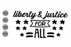 4th Of July SVG, Liberty And Justice For All SVG. Product Image 1