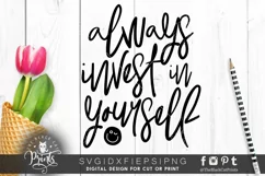 Always Invest In Yourself SVG | Motivational Cut File Product Image 6