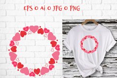 Round frame of hearts for Valentine's Day Product Image 1