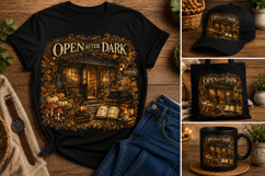 Open After Dark Halloween PNG Sublimation Design Product Image 2