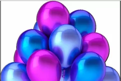 200 RED BALLOONS TRANSPARENT PNG FILES, PHOTOSHOP OVERLAYS Product Image 12