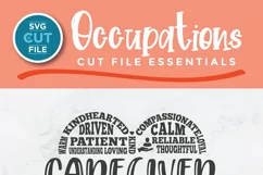 Caregiver svg, a home care giver svg for crafters Product Image 2