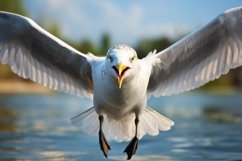 European Herring Gull Background Wallpaper Product Image 1