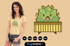 Angry Cactus for T-Shirt Design Product Image 1