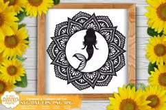 Mermaid Mandala SVG, Mandala Svg, Mermaid Svg Png Product Image 2