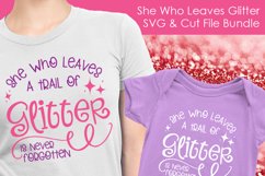 She Who Leaves Glitter - SVG and Cut Files for Crafters Product Image 3