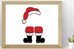 Santa Hat Boots Christmas SVG - PNG, DXF, SVG, EPS, Cut File Product Image 8