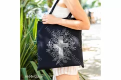 Cross svg, Cross with leaves svg, Faith svg Product Image 4
