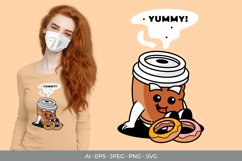 Cute Coffee Cup for T-Shirt Design Product Image 1