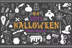 Halloween Doodle Vector clipart - Free Design of The Week Product Image 1