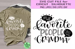 My favorite people call me grandma svg, grandma svg Product Image 1