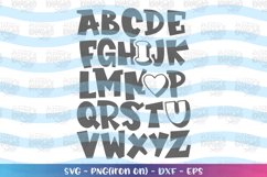 Valentines Day svg ABC I love you Alphabet Product Image 2