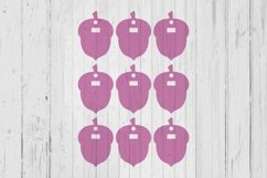 Acorn clip display card template svg dxf png ai files Product Image 1